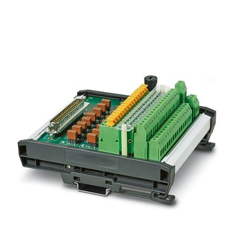 Phoenix Contact UM-D37M/DS/FU/DI120V/C300/R IM Series 16-Contact Female Interface Module, D-Sub Connector, DIN Rail,
