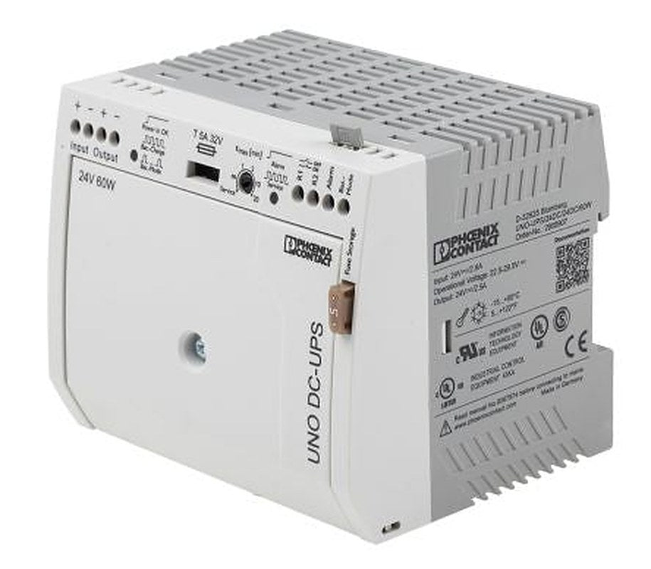 Phoenix Contact 29.5V dc Input DIN Rail Uninterruptible power supply, UNO-UPS 60 W