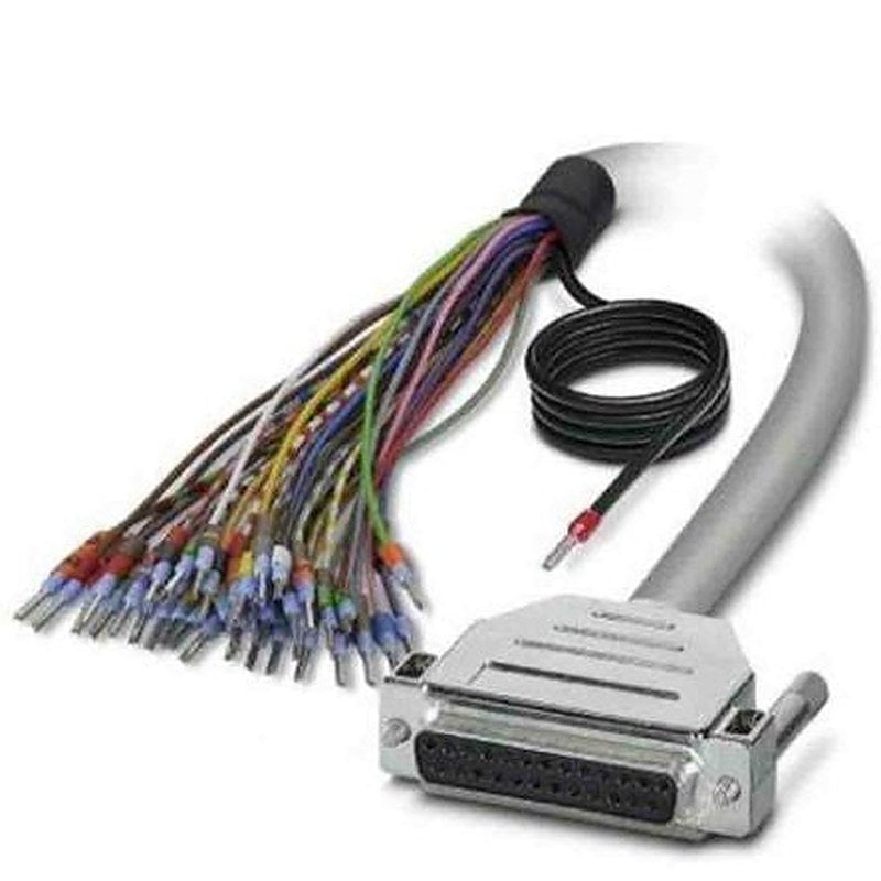 Phoenix Contact Female D-Sub 25-Pin Unterminated Serial Cable, 10 m Semi-Rigid Polyvinyl Chloride, D25SUB Series
