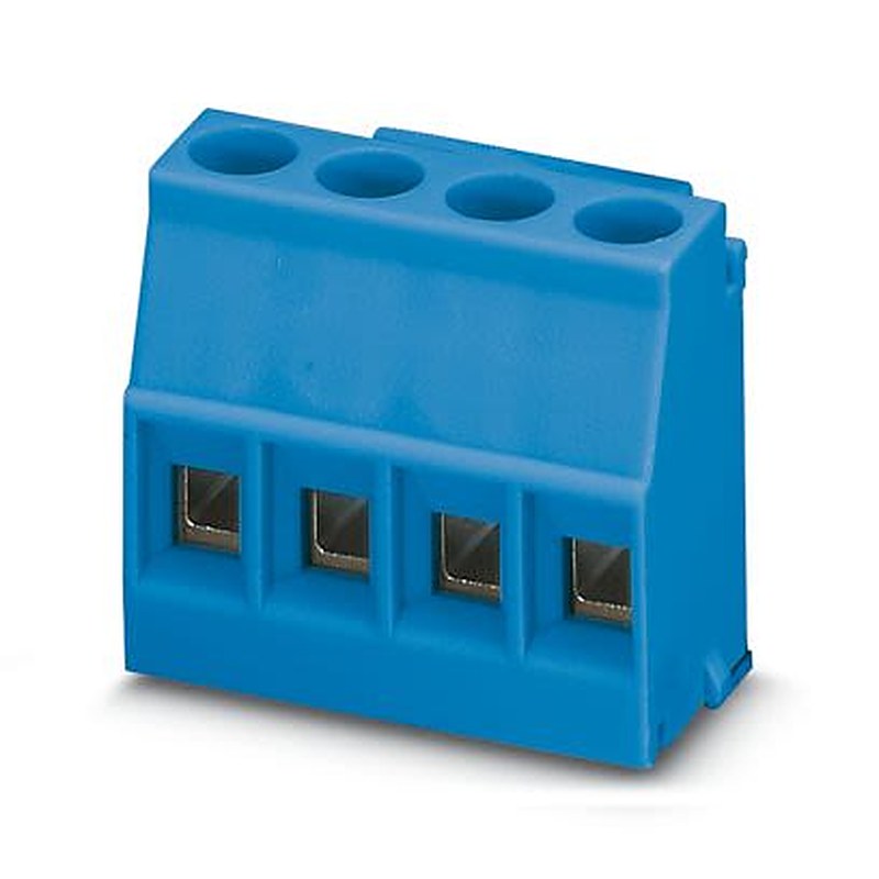 Phoenix Contact MKDSO Series PCB Terminal Block, 4-Contact, 5 mm Pitch, Wave Soldering Mount, 1 Row