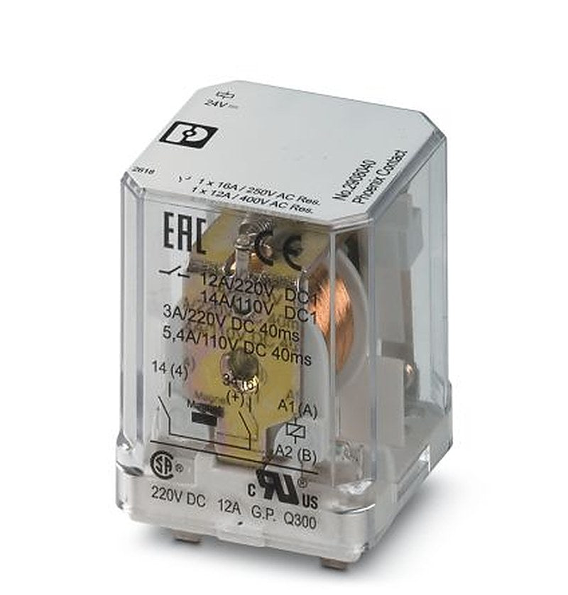 Phoenix Contact PCB Power Relay, 24V dc Coil, 16A Switching Current, SPST