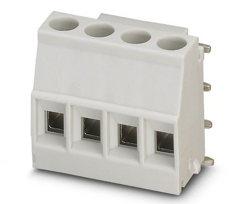 Phoenix Contact 5/4-R KMGY, MKDSO 2 Series PCB Terminal Block, 4-Contact, 5 mm Pitch, Surface, 1 Row