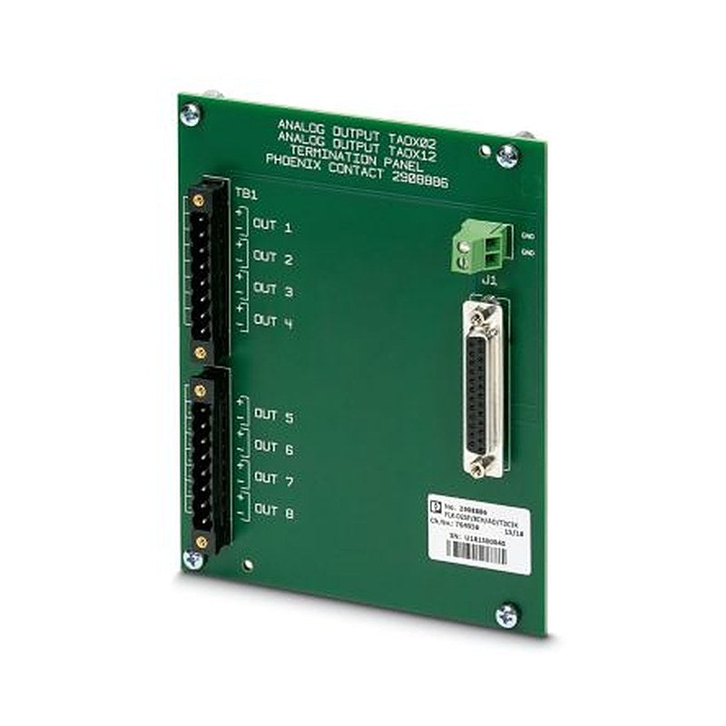 Phoenix Contact FLX-D25F/8CH/AO/TDC3K Series 1-Contact Female Interface Module, D-Sub Connector, Panel Mount, 500mA