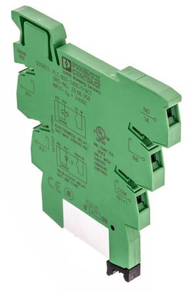 Phoenix Contact PLC-RSC- 24DC/ 1/MS/ACT Series Interface Relay, DIN Rail, 24V dc Coil, SPST, 15.3mA