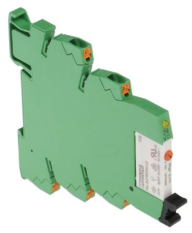 Phoenix Contact PLC-RPT- 24UC/21/MS Series Interface Relay, DIN Rail, 24V ac/dc Coil, SPDT, 15.3mA