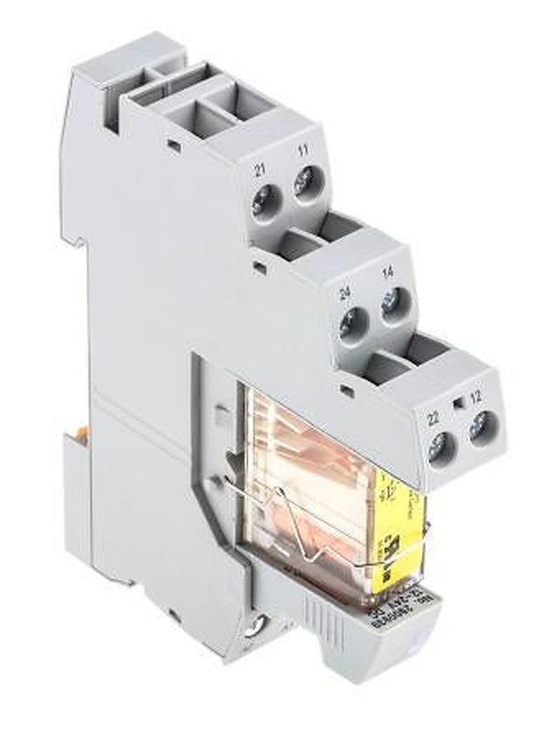 Phoenix Contact RIF-1-RSC-LDP-24DC/2X21/FG Series Interface Relay, DIN Rail, DIN Rail, 24V dc Coil, DPDT, 30mA