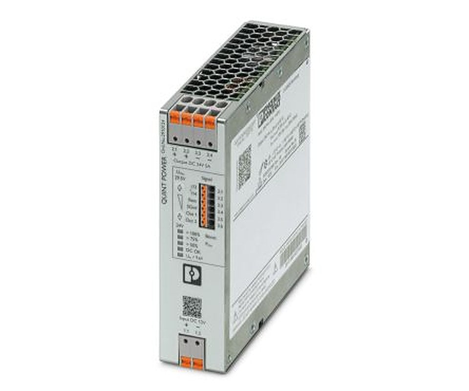 Phoenix Contact QUINT POWER DC/DC Converter, 24V dc/ 5 A, 12V dc Input, 12V dc Input, DIN Rail 240 W, 70 °C Max Temp -25