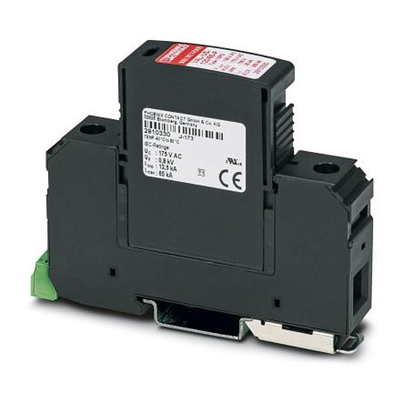 Phoenix Contact 1 Phase Surge Protector, 65 kA, 400 V, DIN Rail