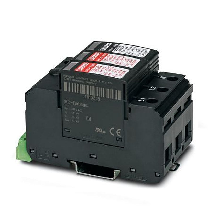 Phoenix Contact 1 Phase Surge Protector, 40 kA, 1200 V, DIN Rail