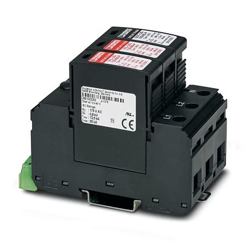 Phoenix Contact 1 Phase Surge Protector, 65 kA, 1200 V, DIN Rail