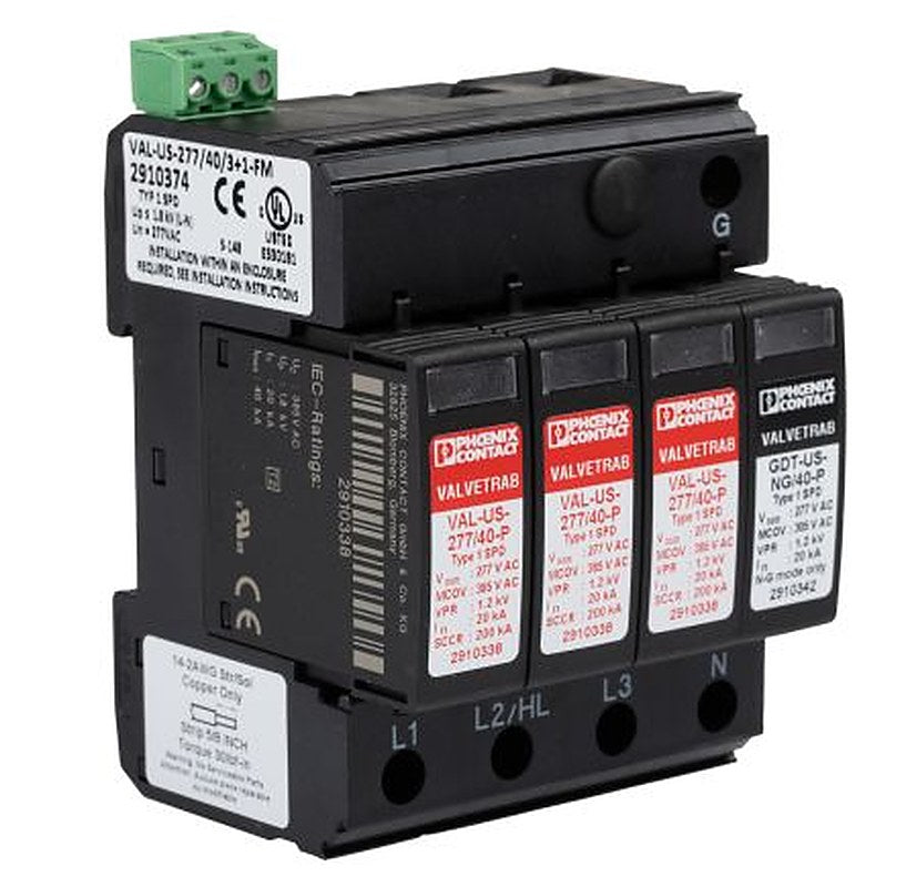 Phoenix Contact Surge Protection Device, 40 kA, DIN Rail