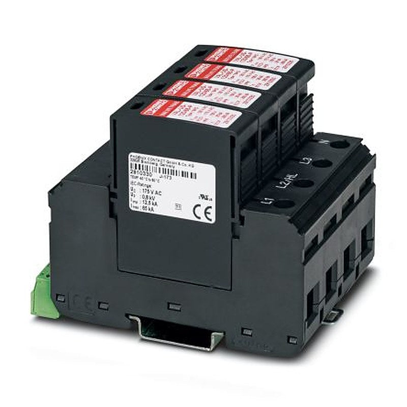 Phoenix Contact 1 Phase Surge Protector, 80 kA, 1500 V, DIN Rail