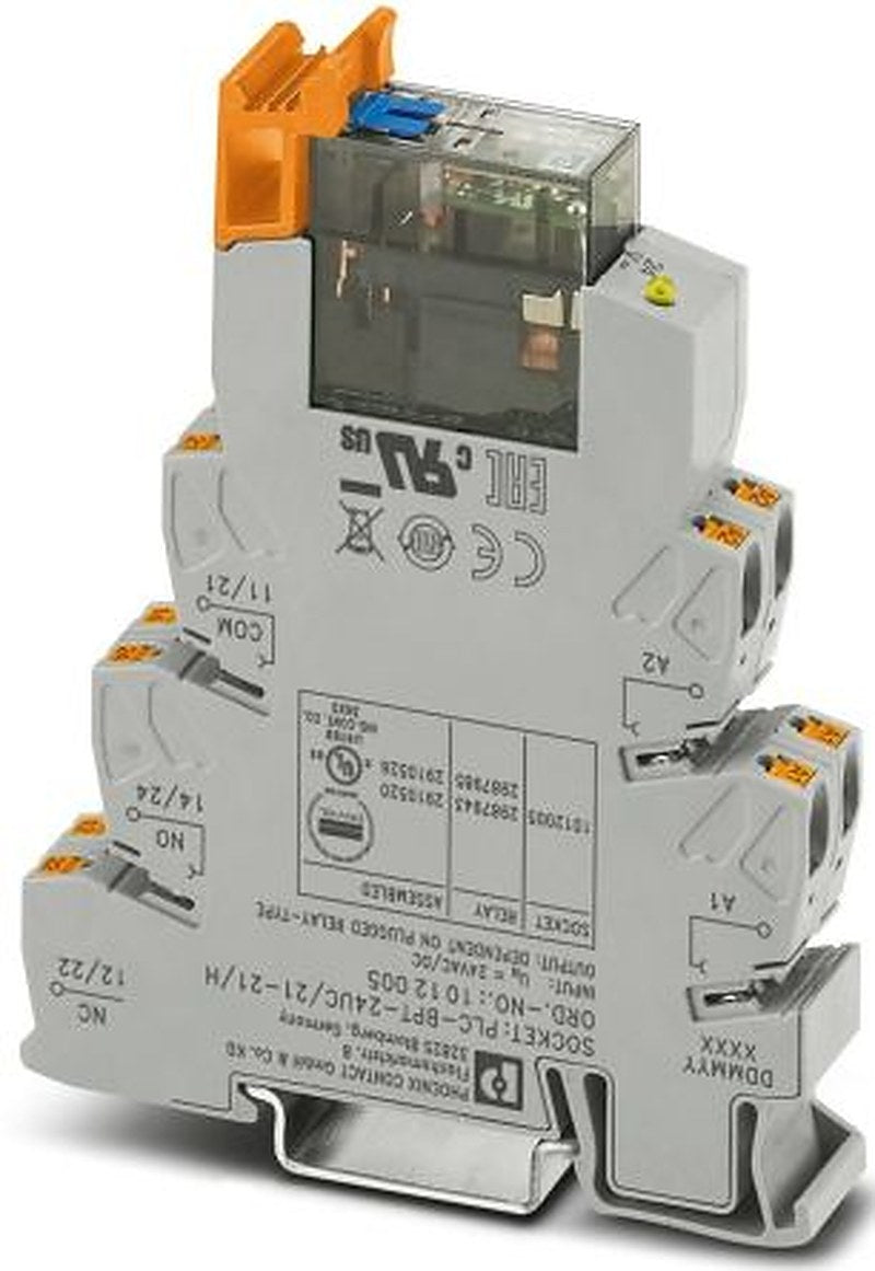 Phoenix Contact PLC-RPT Series Relay for Use with DIN Rail NS 35/7