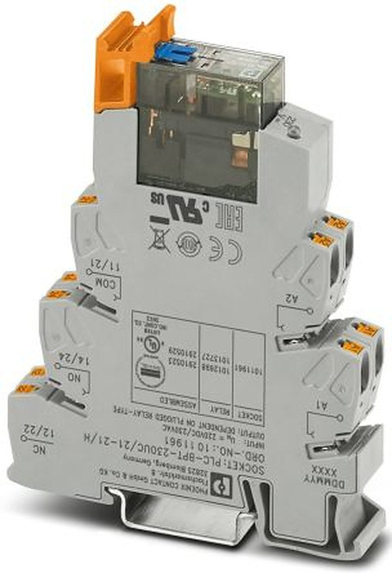 Phoenix Contact PLC-RPT Series Relay for Use with DIN Rail NS 35/7