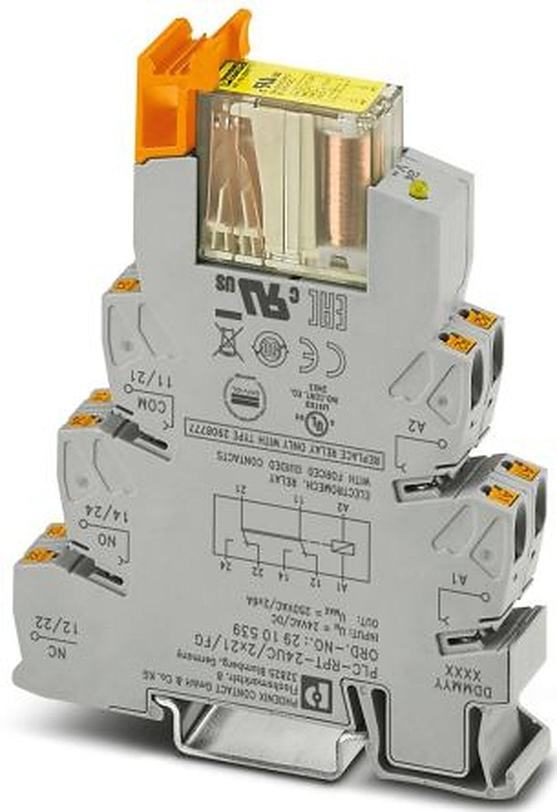 Phoenix Contact PLC-RPT Series Relay for Use with DIN Rail NS 35/7