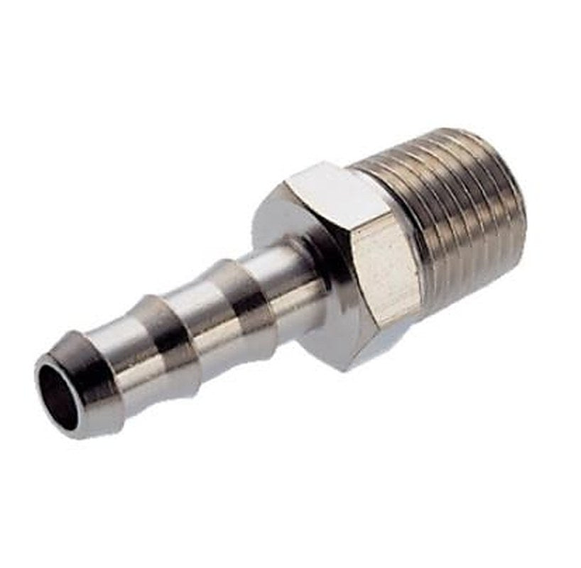 Norgren Brass Quick Air Coupling, 1/2 in Male R Hose Adapter