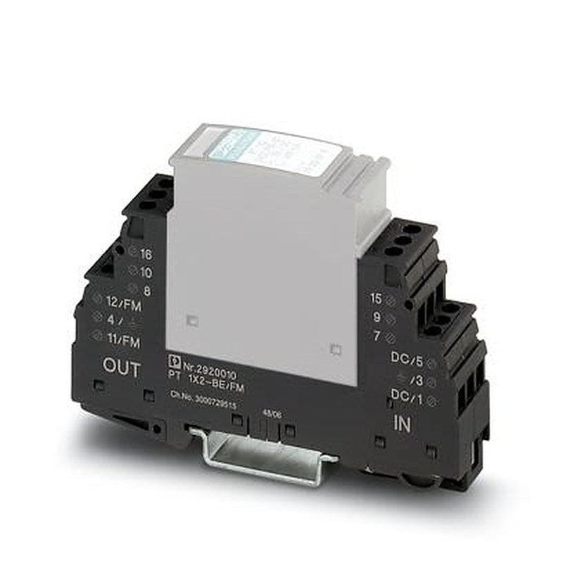 Phoenix Contact, PLUGTRAB PT Surge Suppressor Unit 250V Maximum Voltage Rating 1 A Maximum Surge Current Surge