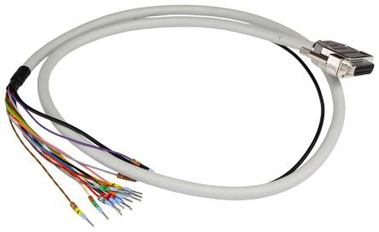 Phoenix Contact Female D-Sub 15-Pin Unterminated Cable, 1 m Semi-Rigid Polyvinyl Chloride