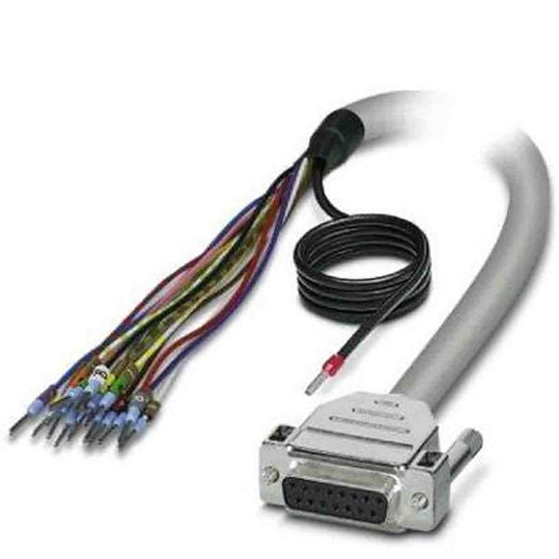 Phoenix Contact Female D-Sub 15-Pin Unterminated Serial Cable, 4 m Semi-Rigid Polyvinyl Chloride, D15SUB Series