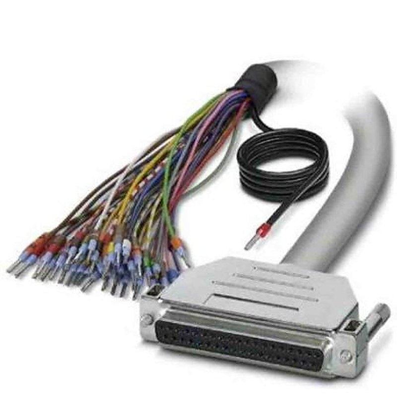 Phoenix Contact Female D-Sub 37-Pin Unterminated Serial Cable, 0.5 m Semi-Rigid Polyvinyl Chloride, D37SUB Series