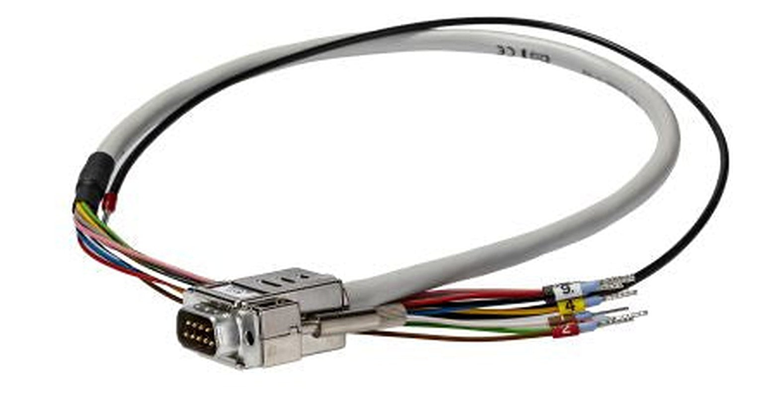 Phoenix Contact Male D-Sub 9-Pin to Male Free End Cable, 0.5 m Polyvinyl Chloride, CABLE-D- 9SUB/M/OE/0.25/S/0.5M Series