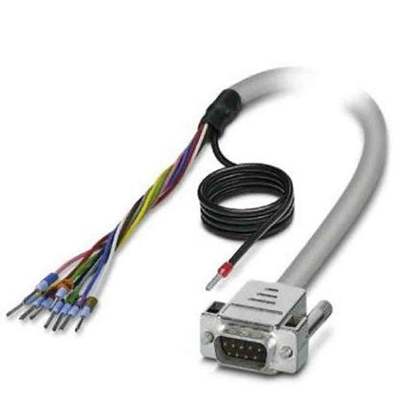 Phoenix Contact Male D-Sub 9-Pin to Male Unterminated Serial Cable, 2 m Polyvinyl Chloride, D9SUB Series