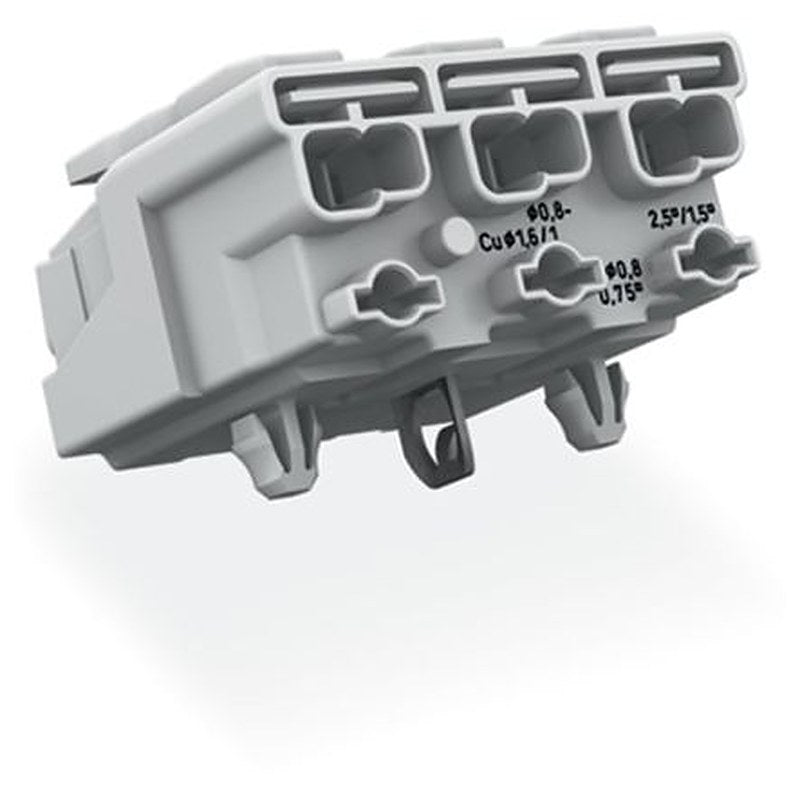 WAGO 294 Series Plug-in Male Lighting Connector Male Push-in, 3-Pole, 24A, 3-Way