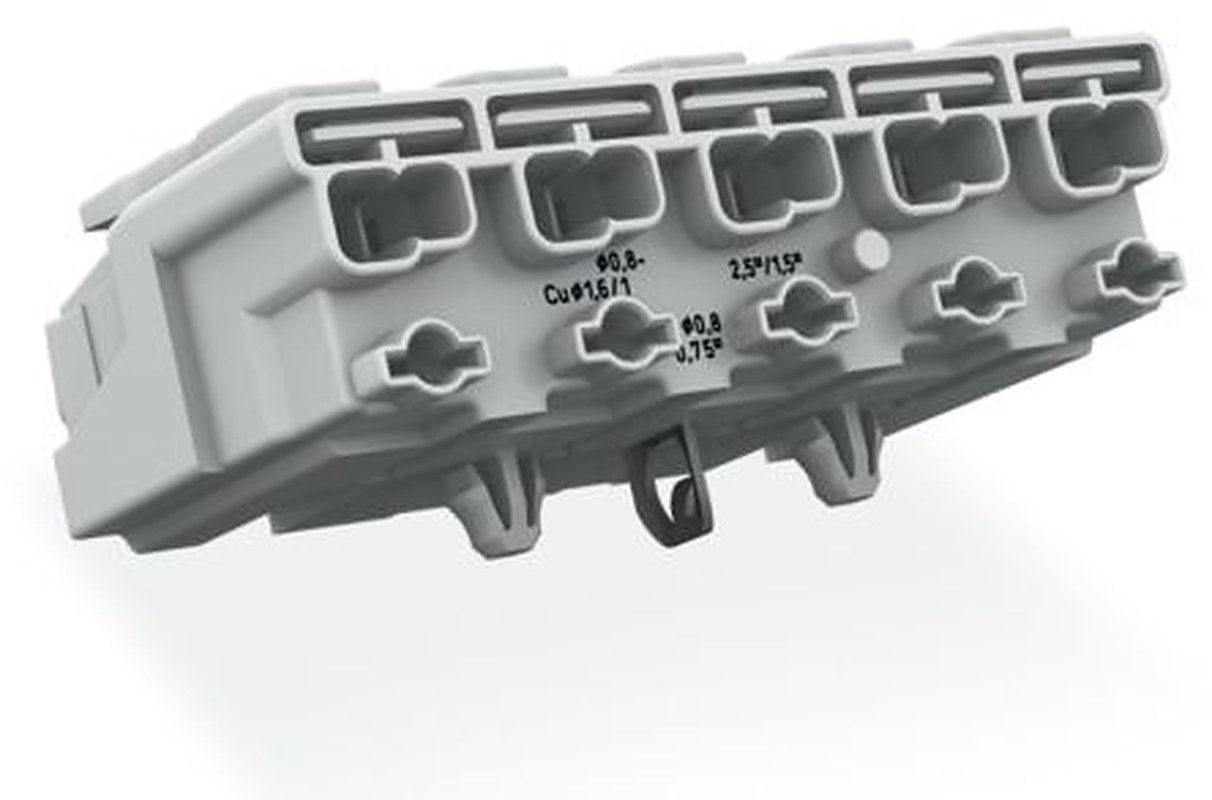 WAGO 294 Series Plug-in Connector Female Push-in, 5-Pole, 24A, 5-Way