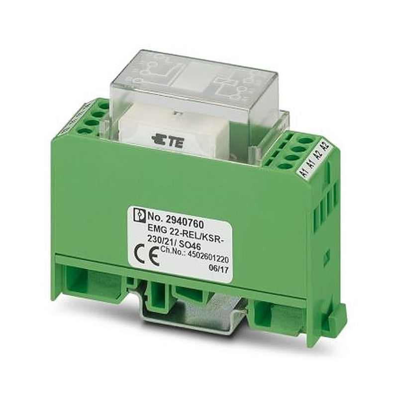 Phoenix Contact EMG Series Relay Module, DIN Rail, 230V Coil, SPDT, 18mA
