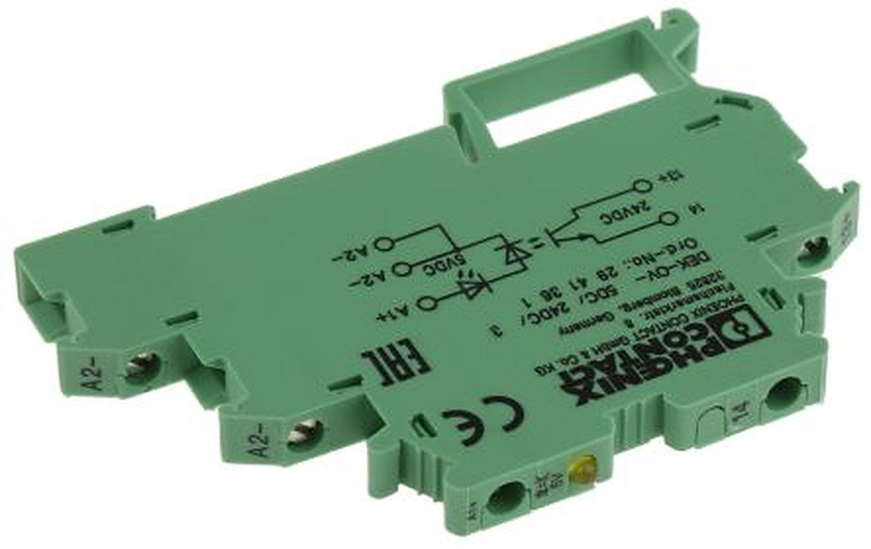 Phoenix Contact DEK-OV-5DC/24DC/3 Series Solid State Relay, DIN Rail Mount, 300 V Load, 6V dc Control