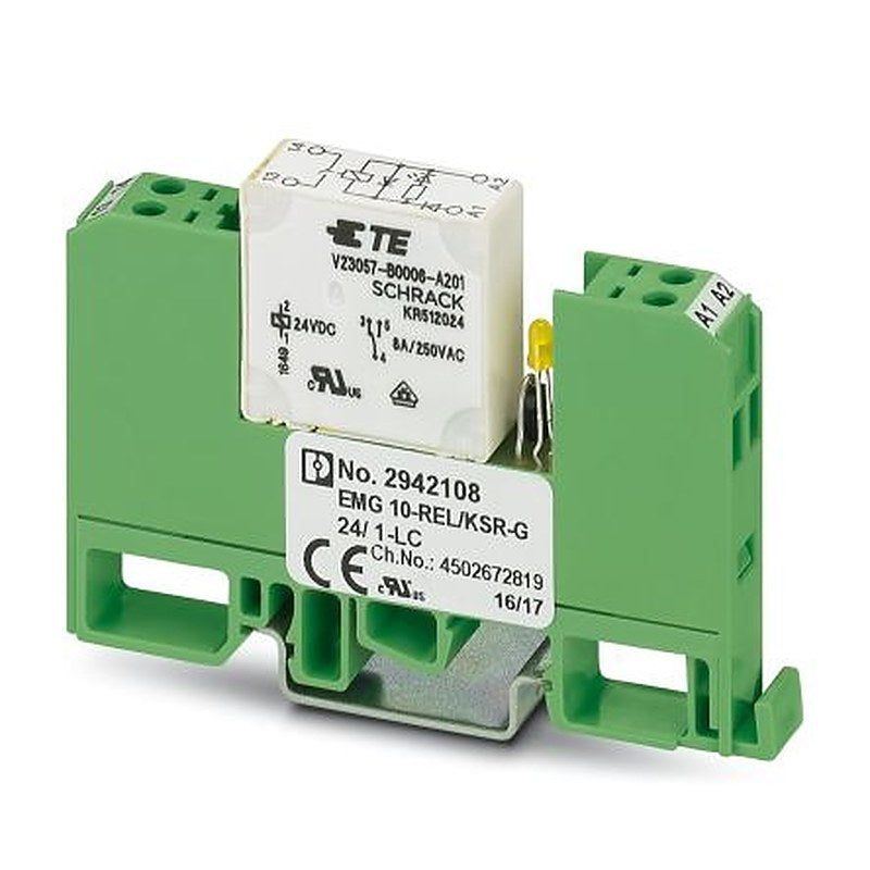 Phoenix Contact DIN Rail Interface Relay, 24V dc Coil, 8A Switching Current, SPST