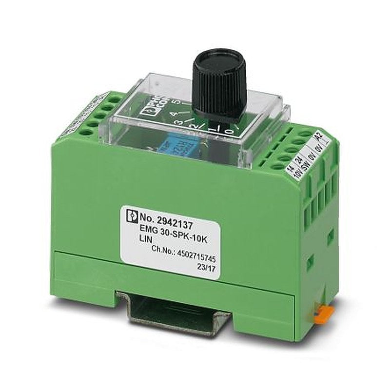 Phoenix Contact EMG 30-SPK-10K LIN 10 kΩ Linear Potentiometer DIN Rail, 2942137