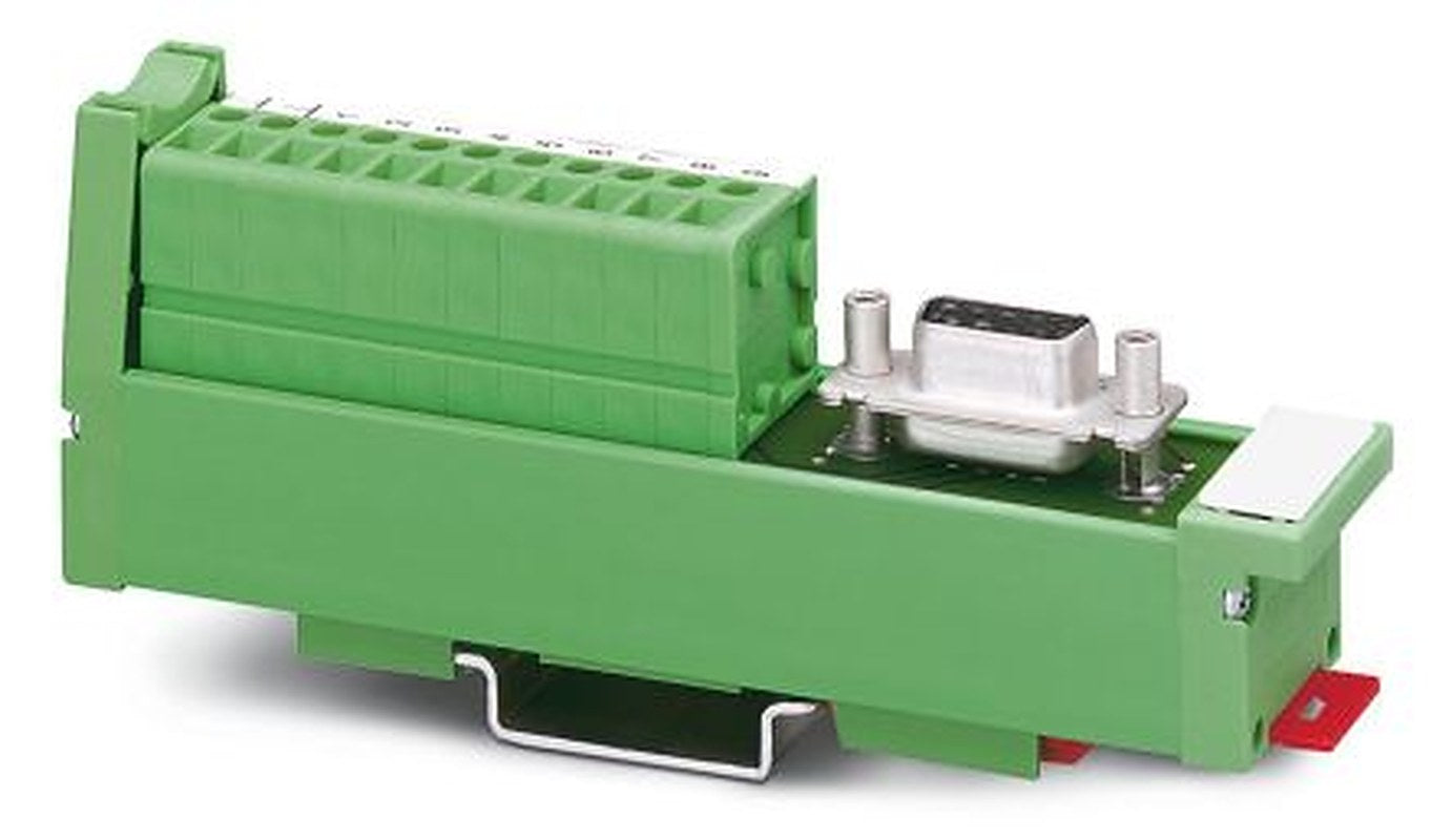 Phoenix Contact 9-Contact Female Interface Module, D-Sub Connector, DIN Rail, 2.5A
