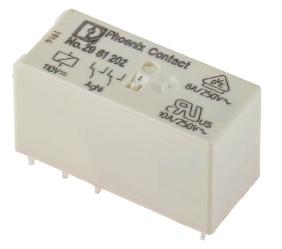 Phoenix Contact PCB Power Relay, 110V dc Coil, 10mA Switching Current, DPDT