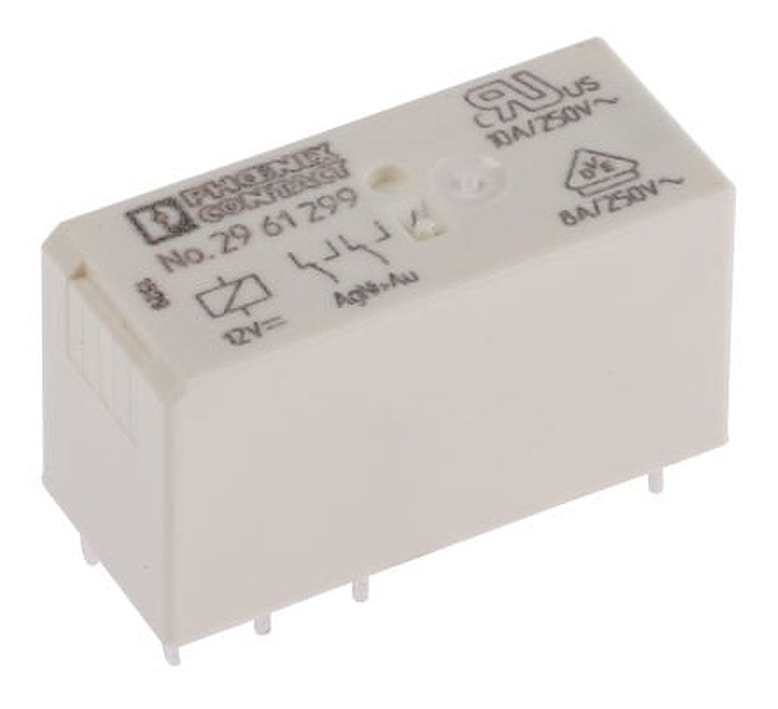 Phoenix Contact DIN Rail Power Relay, 12V dc Coil, 10A, DPDT