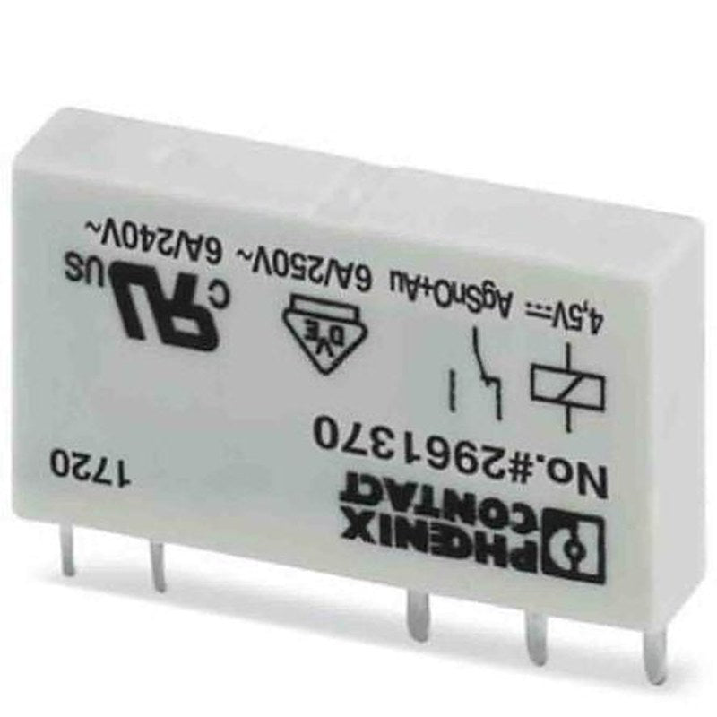 Phoenix Contact PCB Power Relay, 4.5V dc Coil, 6A Switching Current, DPDT