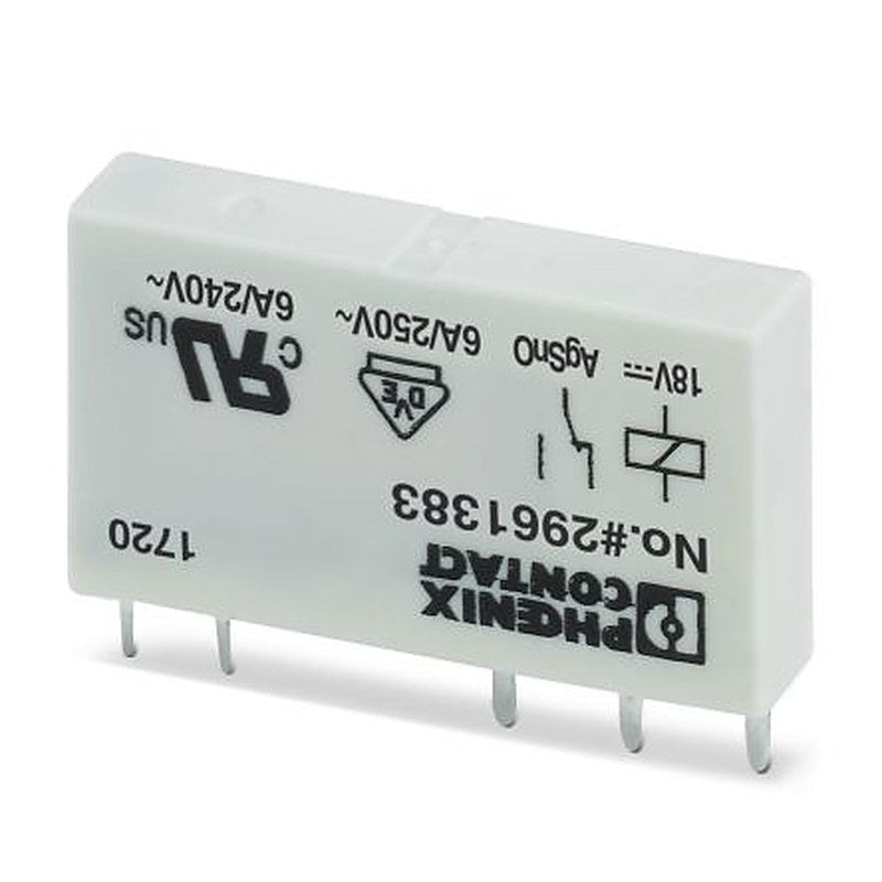 Phoenix Contact Plug-in Power Relay, 18V dc Coil, 10mA Switching Current, SPDT