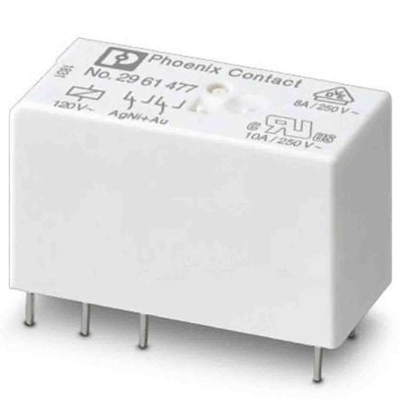 Phoenix Contact PCB Power Relay, 120V ac Coil, 10A Switching Current, DPDT
