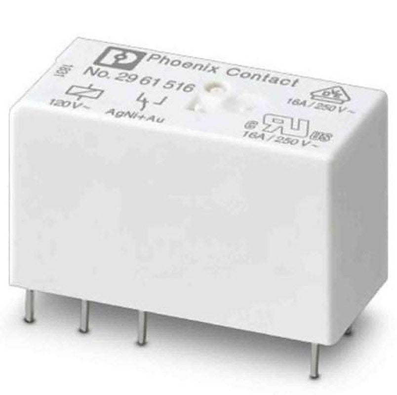 Phoenix Contact PCB Power Relay, 120V ac Coil, 16A Switching Current, DPDT