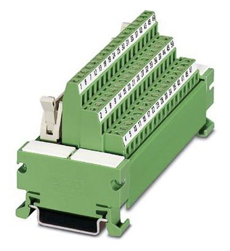 Phoenix Contact 50-Contact Male Interface Module, Flat Ribbon Cable Connector, DIN Rail, 1A