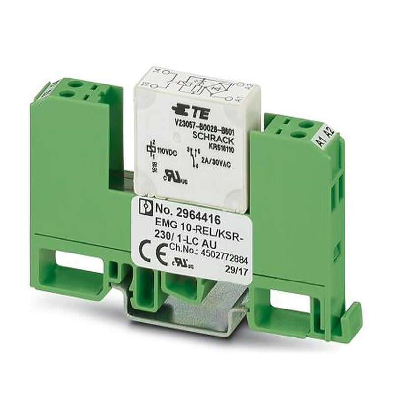 Phoenix Contact EMG Series Relay Module, DIN Rail, 230V Coil, SPST, 4.8mA
