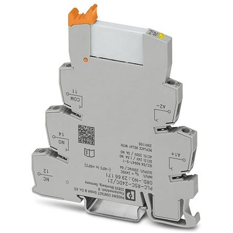 Phoenix Contact PLC-RSC-24DC/21 Series Interface Relay, DIN Rail, 24V dc Coil, SPDT, 9mA