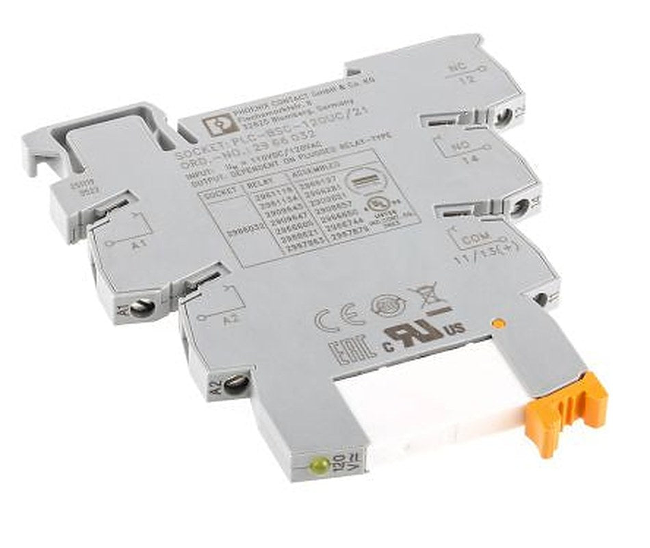 Phoenix Contact PLC-RSC-120UC/21 Series Interface Relay, Chassis, 120V ac Coil, SPDT, 3.5mA