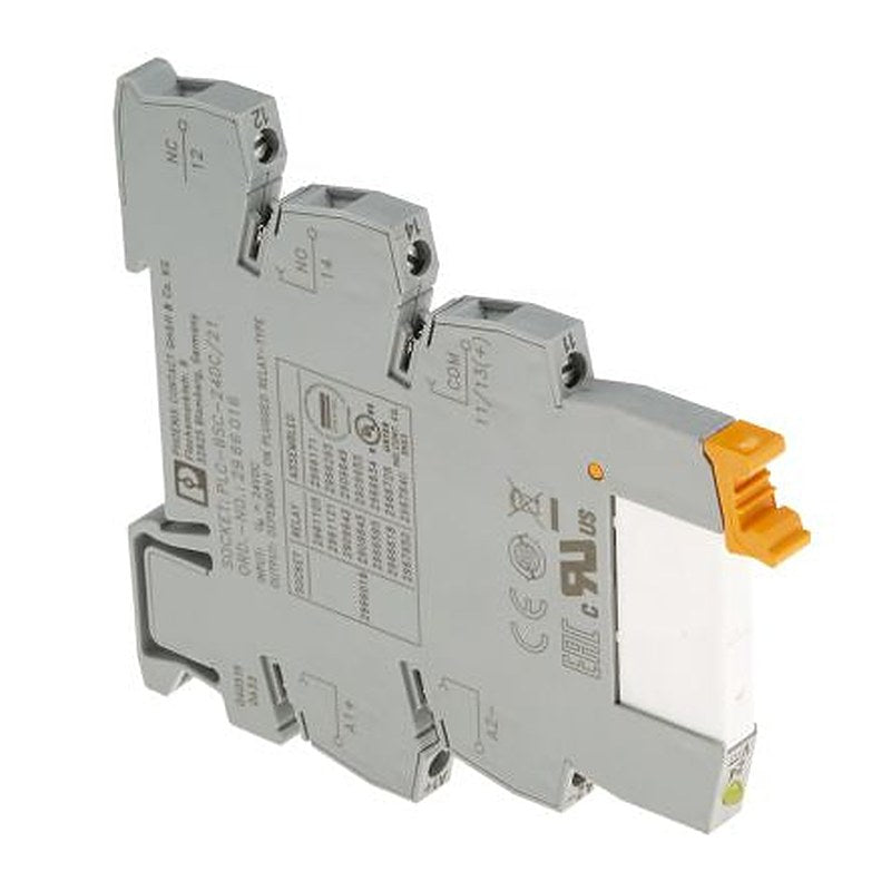 Phoenix Contact PLC-RSC- 24DC/21AU Series Interface Relay, DIN Rail, 24V dc Coil, SPDT, 9mA