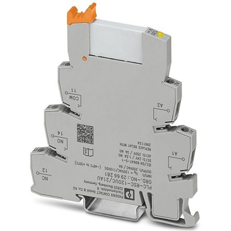 Phoenix Contact PLC-RSC-120UC/21AU Series Interface Relay, DIN Rail, 110V ac/dc Coil, SPDT, 3.5mA