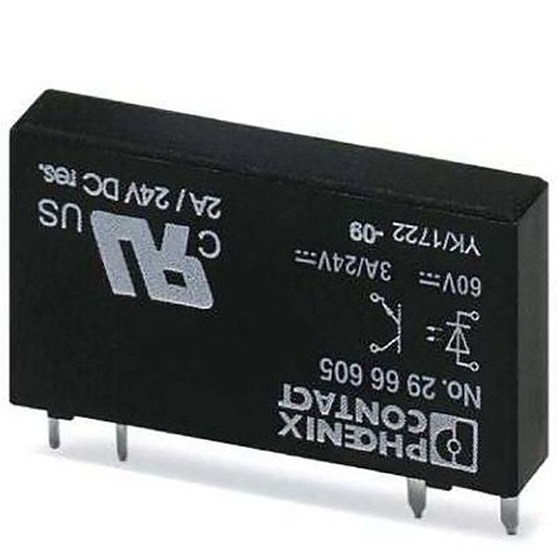 Phoenix Contact OPT-60DC/24DC/2 Series Solid State Relay, 3 A Load, DIN Rail Mount, 72 V dc Load, 60V Control