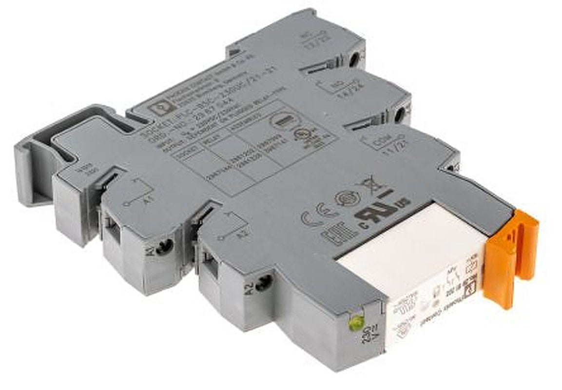 Phoenix Contact PLC-RSC-230UC/21-21 Series Interface Relay, DIN Rail, 230V ac Coil, DPDT, 4.5mA
