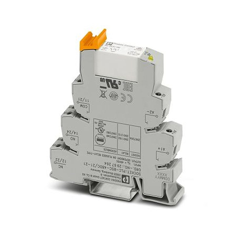 Phoenix Contact PLC-RSC- 48DC/21-21 Series Interface Relay, DIN Rail, 48V dc Coil, DPDT, 20mA