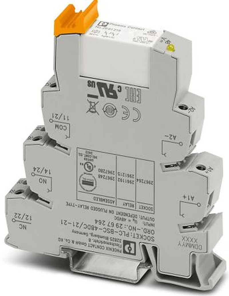 Phoenix Contact PLC-RSC Series Relay for Use with DIN Rail NS 35/7