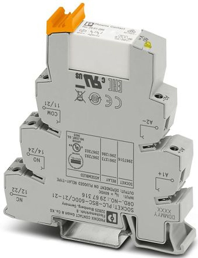 Phoenix Contact PLC-RSC Series Relay for Use with DIN Rail NS 35/7